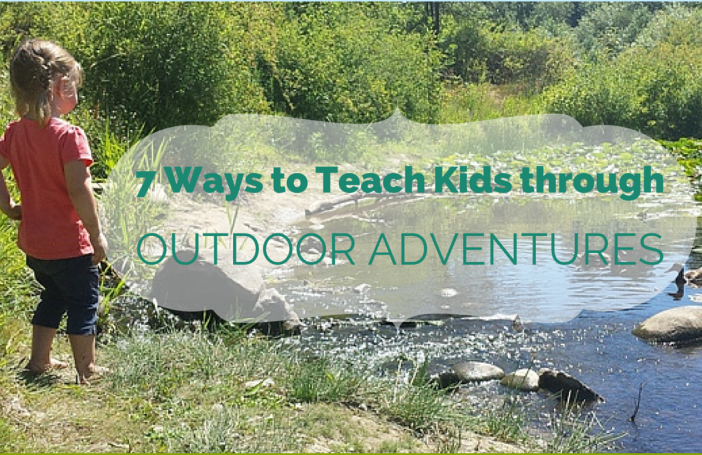 Easy ideas for teaching kids while playing outside