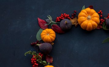 Picture of Fall Wreath with Pumpkins