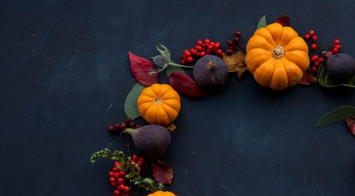 Picture of Fall Wreath with Pumpkins