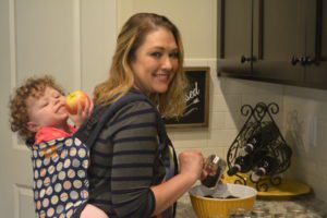Healthy Holiday Eating - Brandee with Baby
