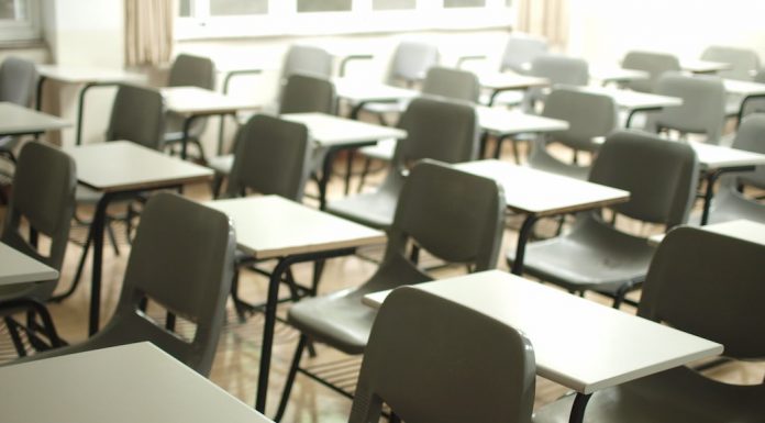 Empty Classroom Chairs