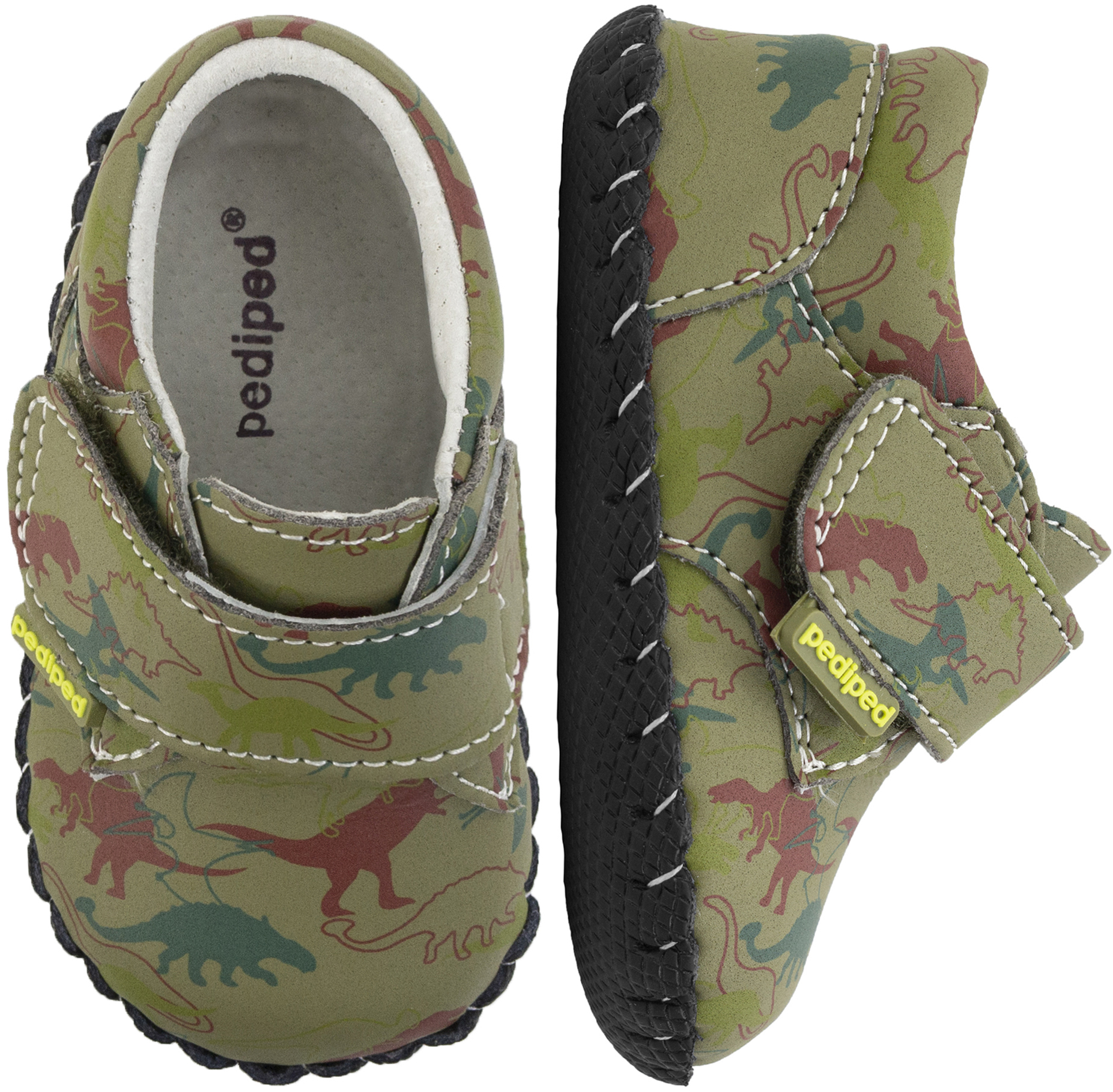 pediped dinosaur green baby shoes