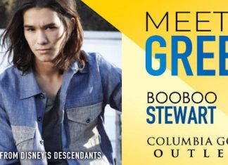 Meet and Greet event with Booboo Stewart at Columbia Gorge Outlets August 13