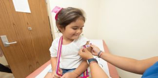 Child post vaccine
