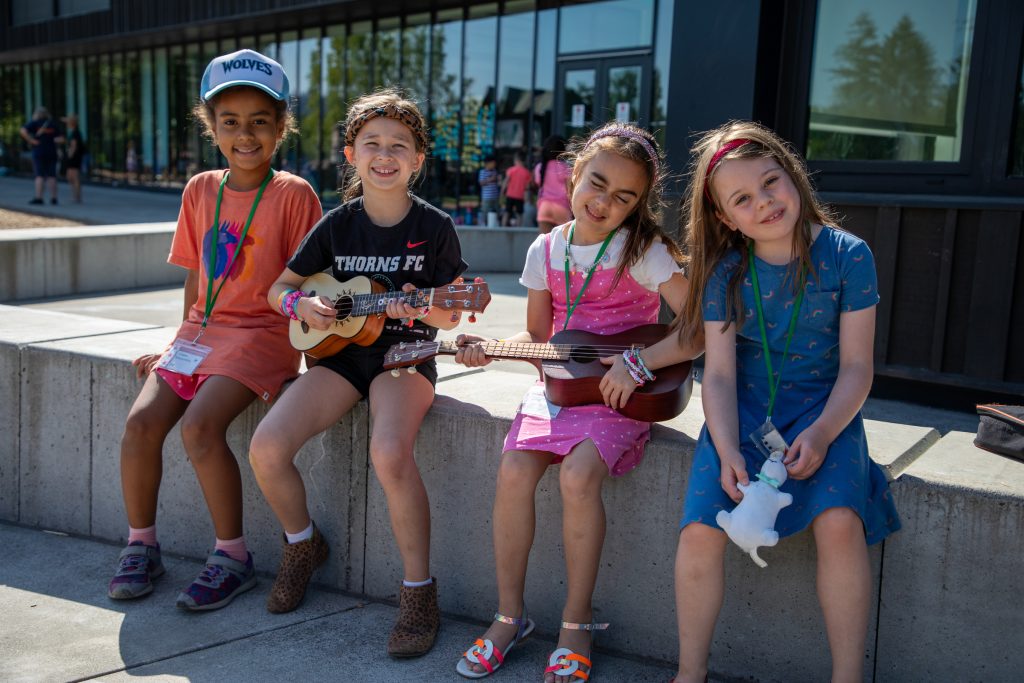 Image of children enjoying summer camp at OES in Portland.